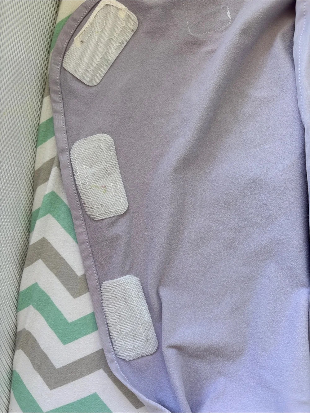 Ollie Lavender Baby Sleep Sack - Knotted Swaddle with Velcro